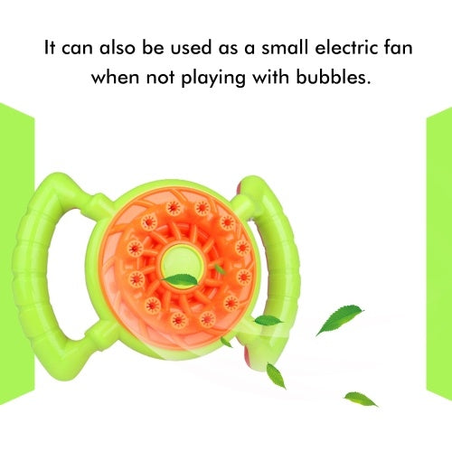 Electric Bubbles Blower Funny Fan Toys for Kids Birthday Gift Outdoor Playing Bubble Toy