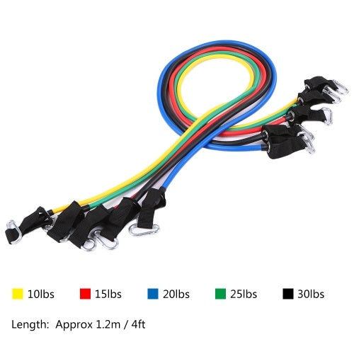 مجموعة 18 قطعة من أربطة المقاومة للتمارين الرياضية وأربطة إعادة التأهيل وأربطة حلقات وأربطة للباب ومرساة للكاحل ومقابض مبطنة وأقراص منزلقة وكرة تدليك شائكة مع حقائب حمل للسفر في صالة الألعاب الرياضية المنزلية
