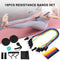 18Pcs Resistance Bands Set Workout Fintess Exercise Rehab Bands Loop Bands Tube Bands Door Anchor Ankle Straps Cushioned Handles Gliding Discs Spiky Massage Ball with Carry Bags for Home Gym Travel