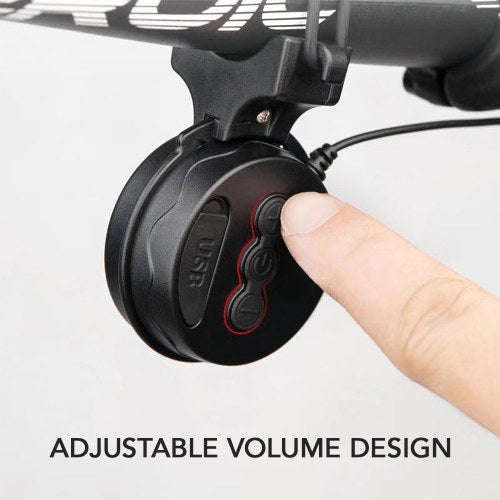 TWOOC T002S Rechargeable Cycling Handlebar Electric Bike Ring Adjustable Volume Mini Alarm Bell Electronic Bicycle Horn