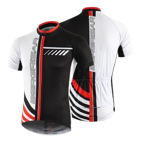 Men Cycling Jersey Breathable Quick Dry Short Sleeve