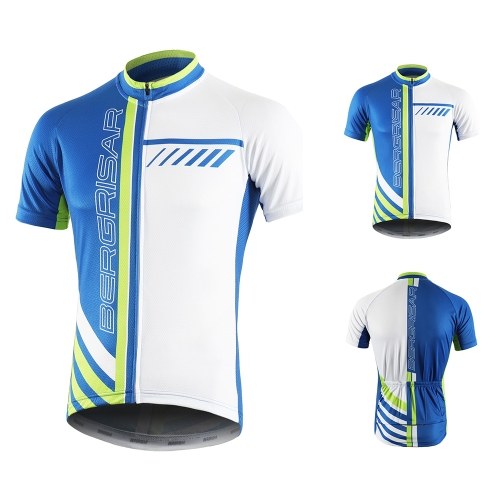 Men Cycling Jersey Breathable Quick Dry Short Sleeve