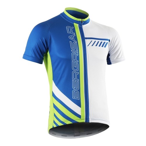 Men Cycling Jersey Breathable Quick Dry Short Sleeve