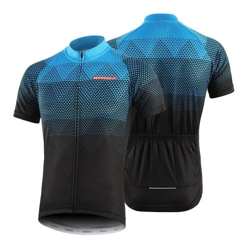 Men Cycling Jersey Breathable Quick Dry Short Sleeve