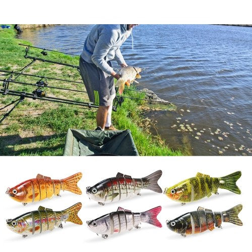 10cm/20g Lifelike 6 Jointed Sections Swimbait Fishing Lure