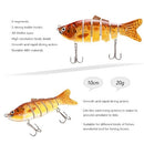 10cm/20g Lifelike 6 Jointed Sections Swimbait Fishing Lure