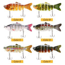 10cm/20g Lifelike 6 Jointed Sections Swimbait Fishing Lure