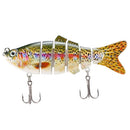 10cm/20g Lifelike 6 Jointed Sections Swimbait Fishing Lure