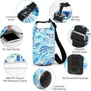 10L Waterproof Dry Bag with Phone Case Bag Roll Top Dry Sack For Kayaking Boating Fishing Surfing Swimming Rafting