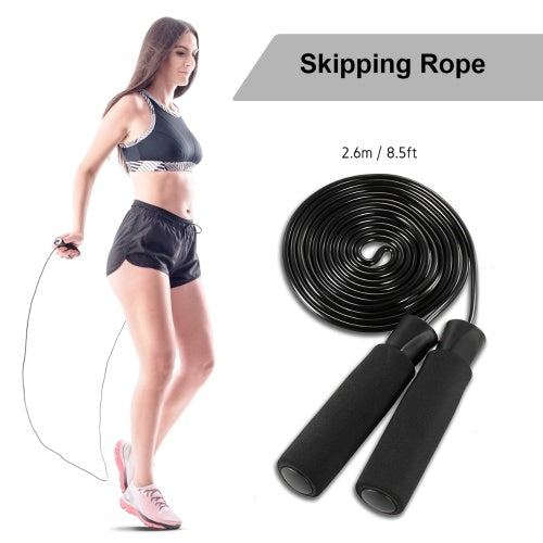 11pcs Resistance Bands Set Skipping Rope Workout Fintess Exercise Tube Bands Door Anchor Ankle Straps Cushioned Handles with Carry Bags for Home Gym Travel