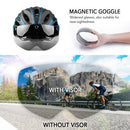 TOMSHOO Bike Helmet with Goggles,MTB Helmet Riding helmet Cycling Helmet