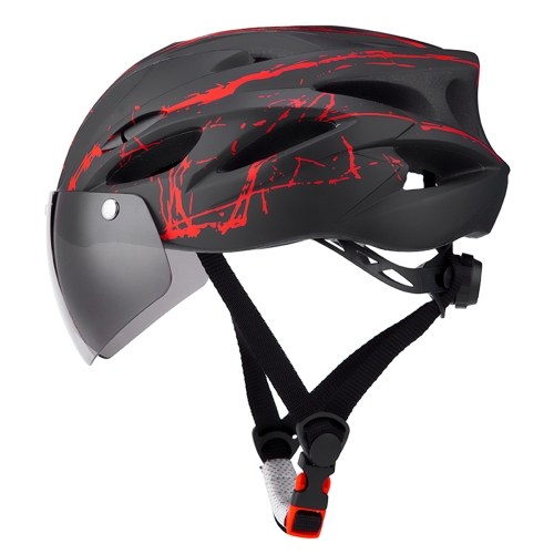 TOMSHOO Bike Helmet with Goggles,MTB Helmet Riding helmet Cycling Helmet