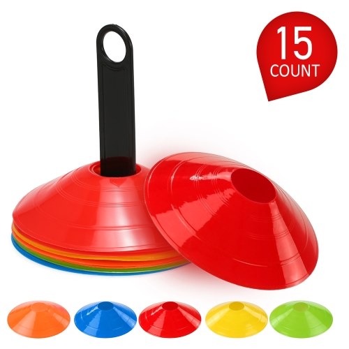 25pcs Agility Disc Cone Set