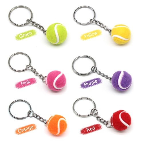 Mini Tennis Ball Key Chain