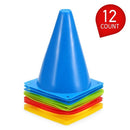 10 Pack 9 Inch Plastic Sport Training Traffic Cone for Kids Home Football Training Soccer 5 Colors