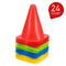 10 Pack 9 Inch Plastic Sport Training Traffic Cone for Kids Home Football Training Soccer 5 Colors