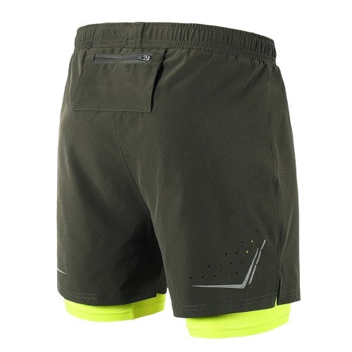 Men 2 in 1 Running Shorts