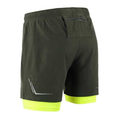 Men 2 in 1 Running Shorts