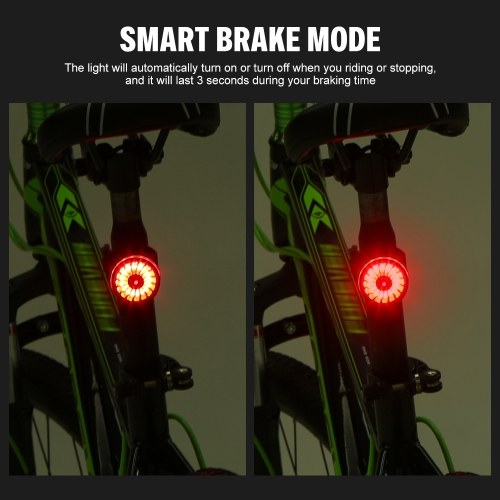 Bike Tail Light USB Rechargeable Rear Bike Light