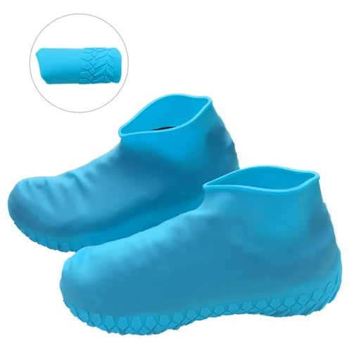 Waterproof Non-Slip Rubber Rain Shoe Covers Reusable Silicone Shoe Covers Fit for Men Women Kids