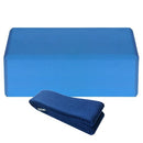 1pcs EVA Yoga Blocks 1pcs Cotton Yoga Strap Stability Blocks