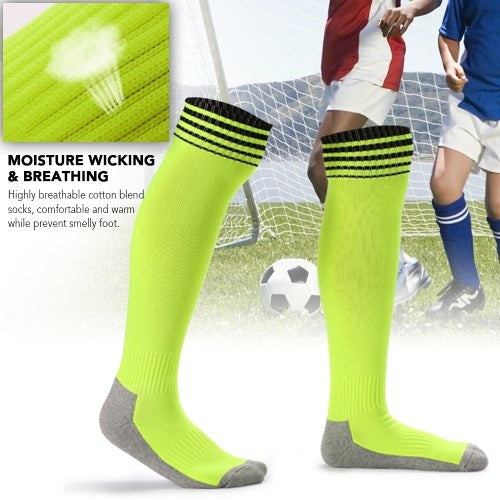 Kid's Breathable Football Socks High Tube Socks Boys Girls Over Knee Sports Socks