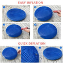 33CM Yoga Balance Disc Inflatable Stability Wobble Cushion Free Hand Pump