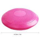 33CM Yoga Balance Disc Inflatable Stability Wobble Cushion Free Hand Pump