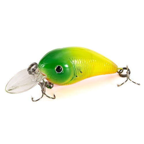 8cm Wobbler Rattle Fishing Crankbait Flashing Artificial Hard Crank Bait Lure with Treble Hooks