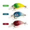 8cm Wobbler Rattle Fishing Crankbait Flashing Artificial Hard Crank Bait Lure with Treble Hooks