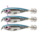 3pcs Squid Jig Artificial Hard Fishing Lures