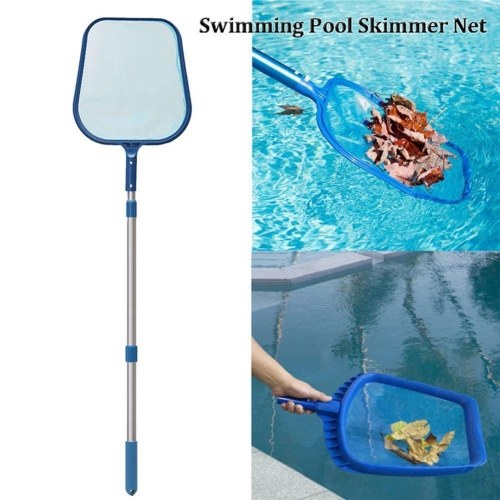 Leaves Skimmer Rake Net with Telescopic Pole