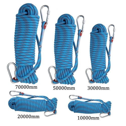 Outdoor Climbing Rope Rock Ice Climbing Equipment High Strength Survival Paracord Safety Ropes Climbing Accessory