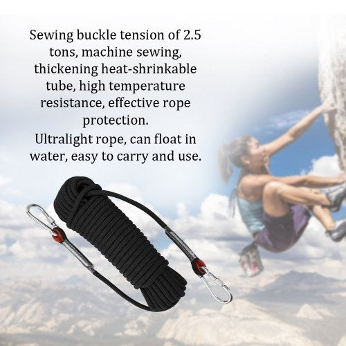 Outdoor Climbing Rope Rock Ice Climbing Equipment High Strength Survival Paracord Safety Ropes Climbing Accessory