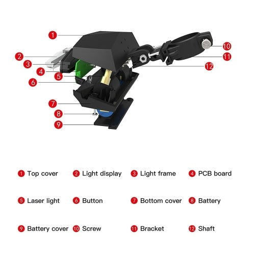 Bikelight Brake Bicycle Rear Light Tail Lamp