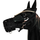 3 Size Optional Easy Breathe Horse Mouth Cover Pony Nylon Grazing Muzzle with Halter Under Chin Head Collar Adjustable