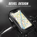 Bike Phone Bags with Touch Screen Phone Holder Case Waterproof Bicycle Front Frame Top Tube Mount Handlebar Bags Bike Storage Bag Cycling Pack