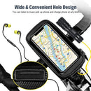 Bike Phone Bags with Touch Screen Phone Holder Case Waterproof Bicycle Front Frame Top Tube Mount Handlebar Bags Bike Storage Bag Cycling Pack