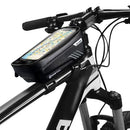 Bike Phone Bags with Touch Screen Phone Holder Case Waterproof Bicycle Front Frame Top Tube Mount Handlebar Bags Bike Storage Bag Cycling Pack