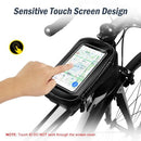 Bike Phone Bags with Touch Screen Phone Holder Case Waterproof Bicycle Front Frame Top Tube Mount Handlebar Bags Bike Storage Bag Cycling Pack