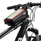 Bike Phone Bags with Touch Screen Phone Holder Case Waterproof Bicycle Front Frame Top Tube Mount Handlebar Bags Bike Storage Bag Cycling Pack