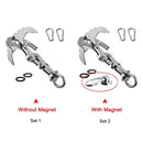 خطاف الجاذبية مع اثنين من Carabiners