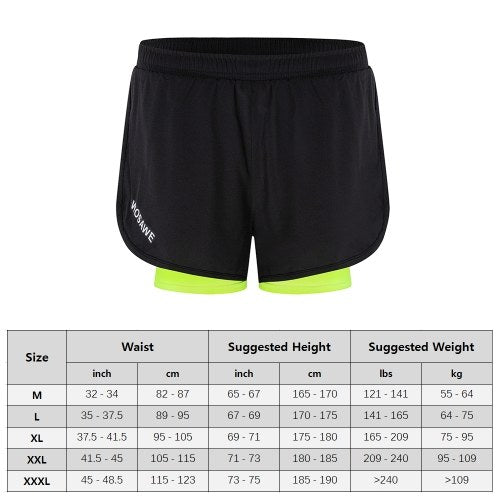 Men 2-in-1 Running Shorts