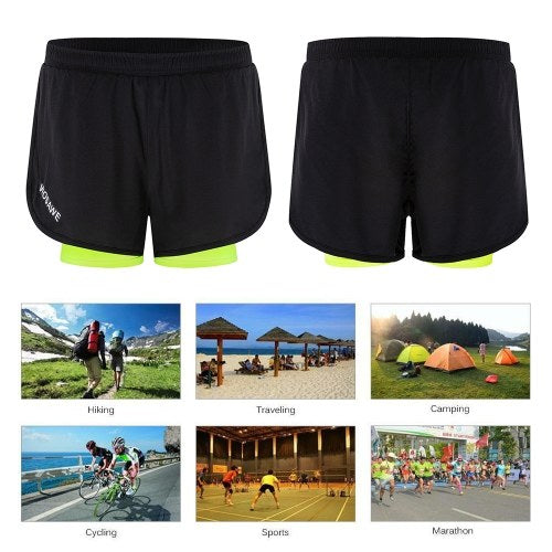 Men 2-in-1 Running Shorts