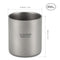 Lixada 450ml Titanium Double Wall Insulated Water Cup