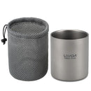 Lixada 450ml Titanium Double Wall Insulated Water Cup