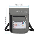 Travel Pouch Neck Wallet with RFID Blocking Passport Holder