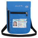 Travel Pouch Neck Wallet with RFID Blocking Passport Holder