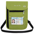 Travel Pouch Neck Wallet with RFID Blocking Passport Holder