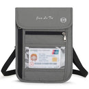 Travel Pouch Neck Wallet with RFID Blocking Passport Holder